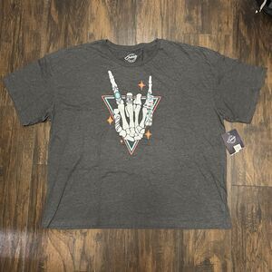 Rock N Roll Skeleton Hand Women’s 2XL Live Outside The Limits